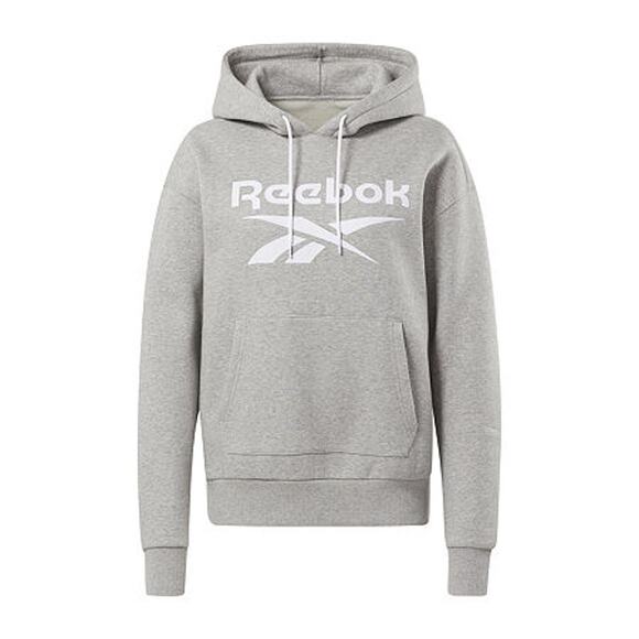 Reebok Tops - Reebok Womens Fleece Logo  Hoodie Grey  Size Small NWT